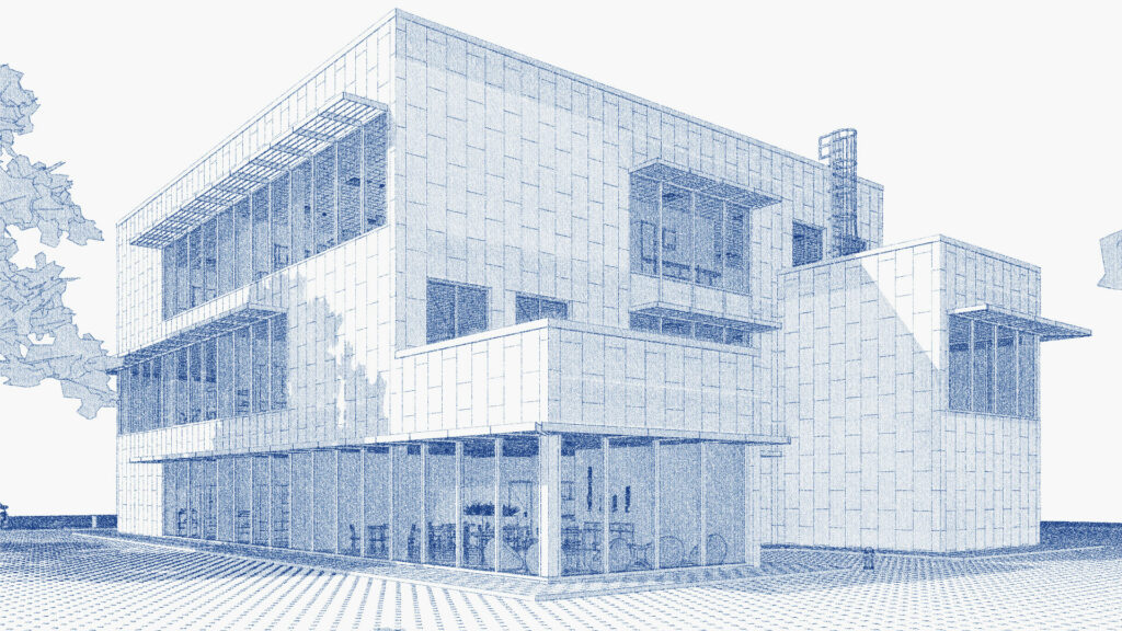 archicad render schizzo