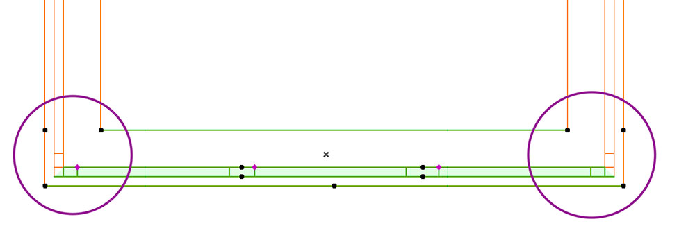 archicad connessione finestre angolo