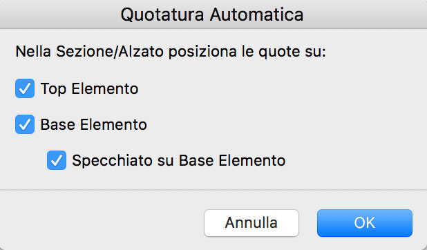 archicad quota automatica